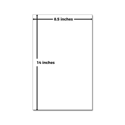 Cream 8.5 x 14" Pastel Color Cardstock Paper - for Cards and Stationery Printing | Medium to Light Weight Card Stock 67 LB Vellum Bristol | 100 Sheets