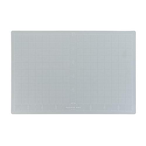 Pacific Arc Translucent Self Healing Cutting Mat - Thick and Durable Vinyl Rotary Cutting Mat for Sewing & Scrapbook Paper Cutting Mat (12"x18") - size: 18 x 12 Inch