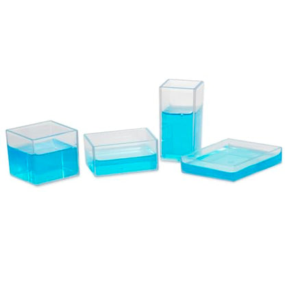 Didax Rectangular Prism Set – 4 Clear Plastic Volume & Capacity Measuring Prisms for Hands-On Math Learning, Geometry & STEM Manipulatives for Classroom or Homeschool (PreK–8)