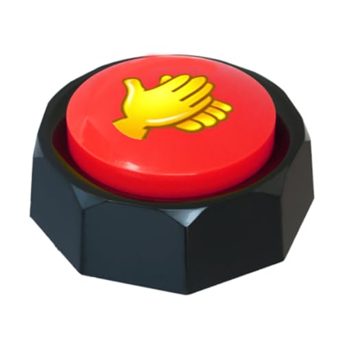 Applause Button - Button Applauds When Pressed - Add Extra Fun to Your Life-Easy Buttons-Sound Buzzer with Applause Noise Maker Buzzer