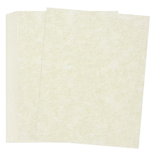 30 Sheets Parchment Paper - Creamy White 8.5” x 11” Letter Size Parchment Card Stock 65lb Heavyweight Paper Thick Vintage Paper for Certificate, Crafts, Business Cards, Invitations PAP04CW - color: Creamy White, size: 8.5x11inch/30Sheets