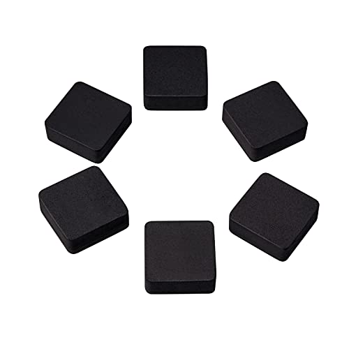 Favourde 48 Pack Magnetic Whiteboard Dry Erase Erasers Chalkboard Cleansers for Classroom, Home and Office (Black) - color: Black