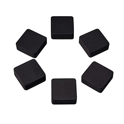 Favourde 48 Pack Magnetic Whiteboard Dry Erase Erasers Chalkboard Cleansers for Classroom, Home and Office (Black) - color: Black