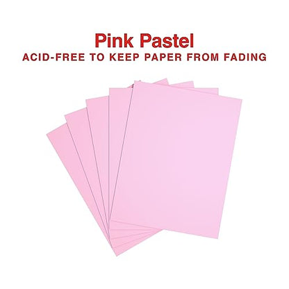 Staples Pastel Colored Copy Paper 8 1/2-Inch x 11-Inch Pink 500/Ream, For Office, School & Home - style: Pink