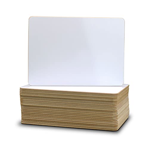 Flipside Products 6" x 9" Dry Erase White Boards, Classroom Pack, Single-Sided Lapboard for Class, Reusable for Group Participation - 24 Pack - size: 9"W x 6"H, style: 24 Pack