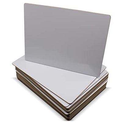 Flipside Products 9" x 12" Two-Sided Dry Erase White Boards, Classroom Pack, Double Sided Lapboard for Class, Reusable for Group Participation - 24 Pack - size: 12"W x 9"H, style: 24 Pack
