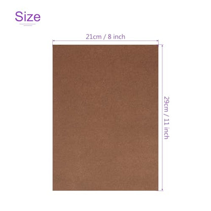 DMiotech 20 Pack Sanded Pastel Papers 11 x 8 Inch, Brown Pastel Papers 160GSM Art Cardstock Papers for Artists Crayons Charcoal DIY Crafts - color: Brown, size: 11 x 8 Inch