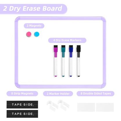 VUSIGN Small White Board Dry Erase, Purple - color: I-purple
