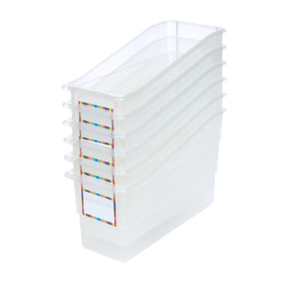 Really Good Stuff Durable Book & Binder Holders - 6 Pack - Clear - color: Clear