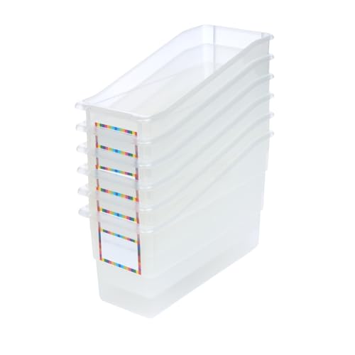 Really Good Stuff Durable Book & Binder Holders - 6 Pack - Clear - color: Clear