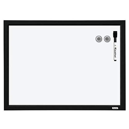 Quartet Magnetic Whiteboard, 17 x 23 inches White Board, Dry Erase Board, Black Frame (MWDW1723M-BK) - color: Black Frame, size: 23"W x 17"H