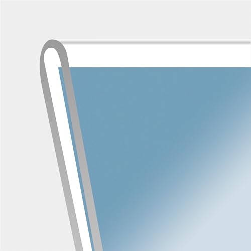 Snap 5x7 Clear Picture Frame 12 Pack: Frameless L-Shape Desktop Stand, Photo Frame and Sign Holder, Clear Acrylic Style Tabletop Display, 5 x 7 - size: 7" x 5"