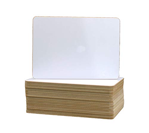 Flipside Products 6" x 9" Two-Sided Dry Erase White Boards, Classroom Pack, Double Sided Lapboard for Class, Reusable for Group Participation - 24 Pack - size: 9"W x 6"H, style: 24 Pack