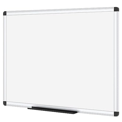 VIZ-PRO Magnetic Dry Erase Board, 24 X 18 Inches, Silver Aluminium Frame - size: 24 X 18 Inches