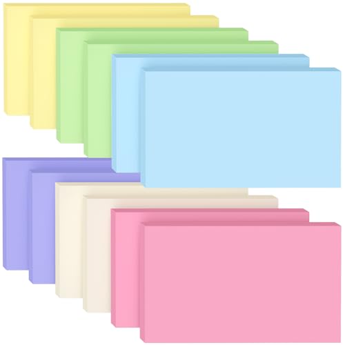Colored Blank Index Cards 3x5, 600 Pcs 3x5 Index Cards, Double-Sided Blank Flash Cards, Heavy Bright Note Cards 3 x 5, 6 Colors Flashcards for Studying, Colored Notecards for Office, School, and Home - color: Colored, size: 3x5 INCH - 600 Count