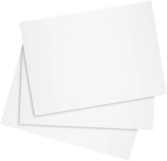 Reskid White Cardstock Thick Paper - Blank Heavy Weight 110 lb Cover Card Stock - 500 Pack (12x12, Inches)