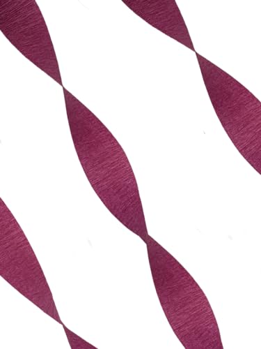 Maroon Plum Crepe Paper Streamers, 2 Rolls Made in USA