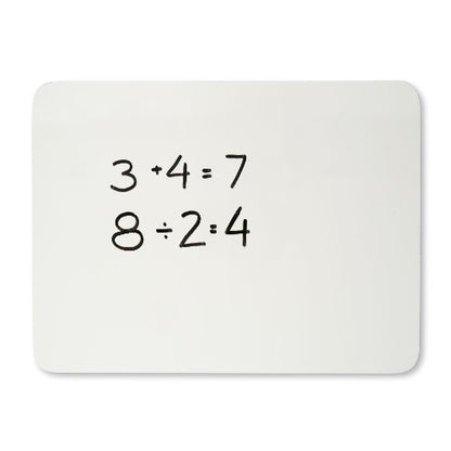 Charles Leonard Dry Erase Board, Two Sided, Lined/Plain, 9" x 12" (35120) - color: Plain & Lined, size: 9"W x 12"H, style: 2-Sided Masonite Board