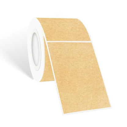 STARLIBOO Kraft Paper Rectangle Removable Moving Labels, 250 Labels, 2*3 Inch, Color-Coding Labels - color: Kraft Paper, size: 2*3 inch
