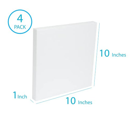 Silverlake 10x10x1 Craft Foam Squares for Styrofoam Board Projects (4-Pack) - size: 10x10x1in 4pcs