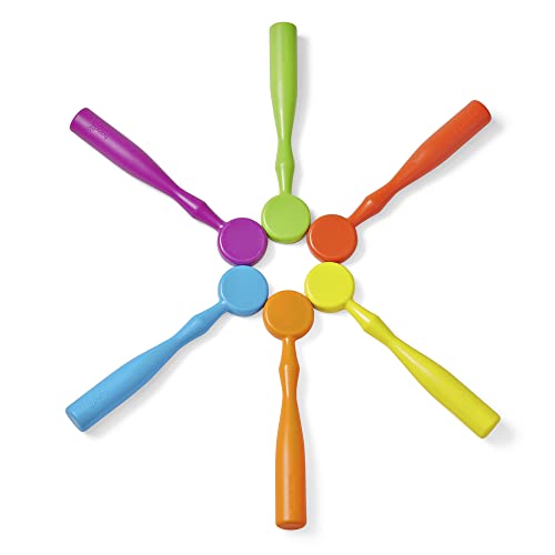 hand2mind Magnetic Wands for Kids, Magnet Wands, Magnets for Kids Science, Magnets for Teaching, Preschool Science Classroom Supplies, Magnet with Handle, Elementary Teacher Must Haves (Set of 6)