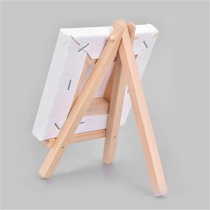 10pcs Wood Mini Easel Frame Desktop Triangle Display Stand Wedding Table Card Stand Holder(9x16cm) - color: 9x16cm
