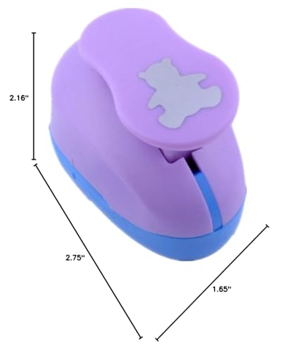ODETOJOY Handheld Scrapbooking Punch Cutters Engraving Album Cards Paper Crafts Puncher Hole Punches Supplies with Shape Bear - size: Bear