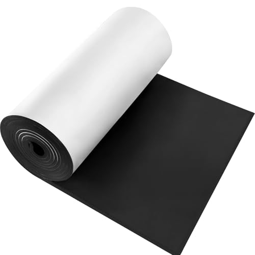 Adhesive Foam Padding Roll Closed Cell Sponge Neoprene Insulation Board Foam Sheet Pad with Sticky Back for Anti Vibration, Anti-Slip, DIY Crafts, Gaskets, Cosplay, Costume (Black, 12x59x3/4 inch) - color: Black, size: 12x59x3/4 inch