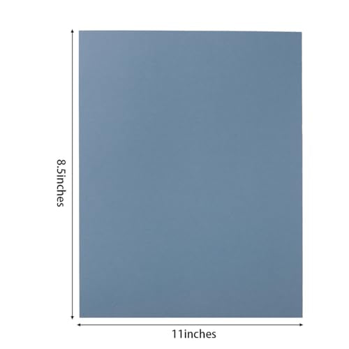 30 Sheets Cardstock Paper 8 1/2 x 11 Inches, Dusty-Blue | For Crafts and Invitations - color: Dusty-Blue