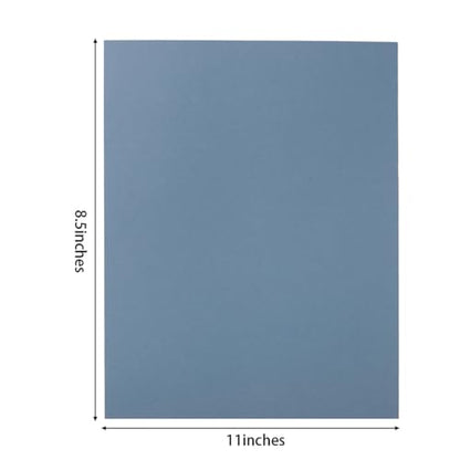 30 Sheets Cardstock Paper 8 1/2 x 11 Inches, Dusty-Blue | For Crafts and Invitations - color: Dusty-Blue