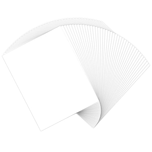 110lb Cardstock 8.5x11 White, Goefun 50 Sheets White Card Stock Paper for Invitations, Menus, Wedding, DIY Cards（300 GSM） - color: White, size: 8.5x11
