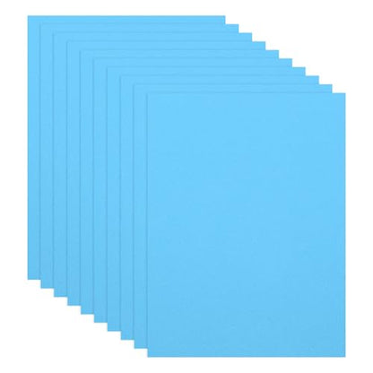 PATIKIL 10 Pcs Light Blue EVA Foam Sheets, 12 x 8 Inches Foam Sheets for Crafts Flexible DIY Handcraft Scrapbooking Art Supplies, 20x30cm - color: Light Blue, size: 11.8" x 7.87"
