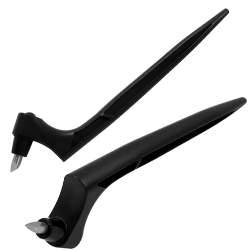Craft Cutting Tools Pen, Craft Cutting Knives with 3 different 360 Degree Rotating Blades Stainless Steel Cutter Pen for Stencils Scrapbooks DIY Crafts (Black) - color: Black