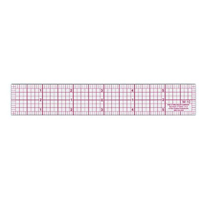 Westcott W-10 6-Inch 8ths Graph Ruler, Transparent, 1 x 6 in