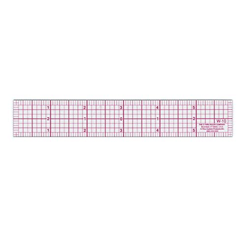 Westcott W-10 6-Inch 8ths Graph Ruler, Transparent, 1 x 6 in
