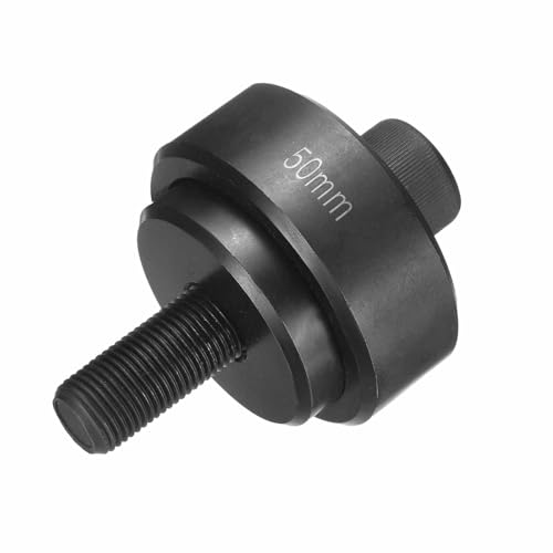 HARFINGTON Sheet Metal Punch Hole Punch 10mm Bearing Steel Precise Cutting Manual Knockout Kit with External Hex Shank for Metal Steel Plate Sink Stainless Steel, Black - size: 10mm