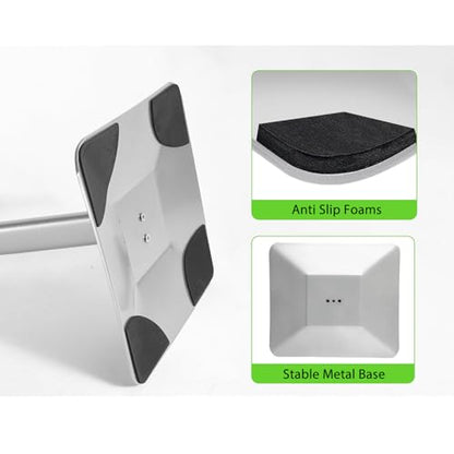 3Packs Heavy Duty Adjustable Pedestal Poster Sign Stand, 11x17 Aluminum Open Floor Standing Sign Holder for Vertical and Horizontal View Display, Silver