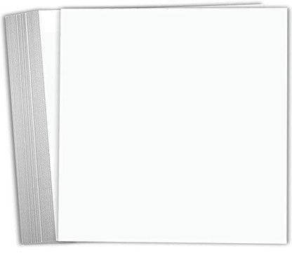 Hamilco White Scrapbook Cardstock Paper 12x12-100lb Cover Heavyweight Card Stock for Scrapbooking, Card Making, Crafts, Photo Albums & Die Cutting (25 Pack) - size: 100 lb Cover