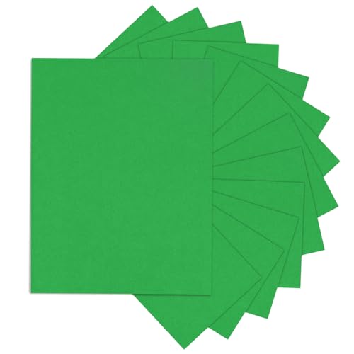 Forest Green Cardstock 8.5 x 11 Thick Printer Paper, Goefun 24 Sheets 80lb Green Card Stock Paper for Christmas Cards Making, Invitations and Craft - color: green