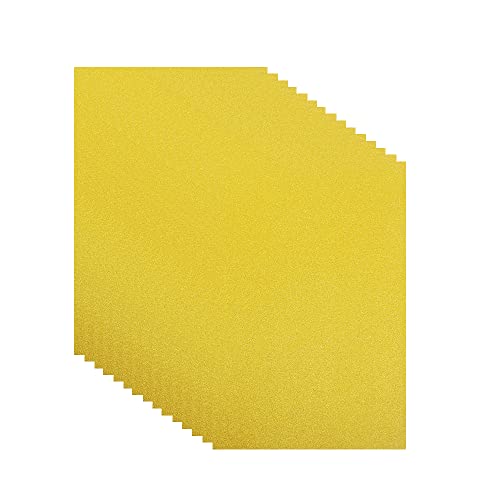 Glitter Cardstock, 250 GSM,15 Sheets, Glitter Paper for Crafts, Birthday and Wedding Party Decorations, Gift Box Packing and Other DIY Projects, 8 X 11.6 Inches (15 Gold) - color: 15 Gold