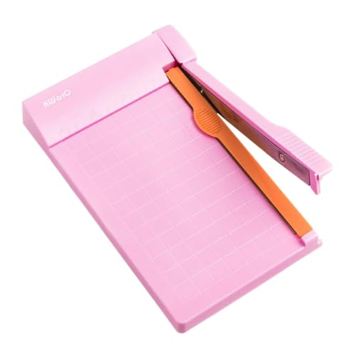 Paper Cutter, Small Paper Trimmer with Safety Guard, Portable Paper Cutter Slider, 8-Sheet Capacity, Guillotine Paper Cutter for Cardstock, Photos, Office, Scrapbooking, School, Studio, Craft