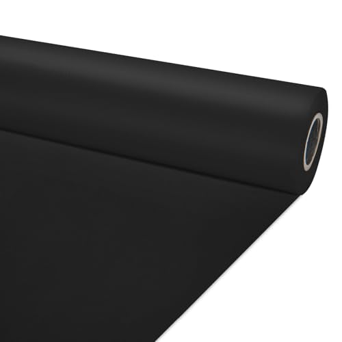 Black Bulletin Board Paper Roll,14.8FTx47IN Large Reusable Waterproof Erasable Classroom Wall Background Backdrop, Fade-Resistant Fabric Wrapping Paper School Decors Teacher Supplies - color: Black