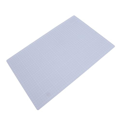 Keenso Transparent Non Slip Cutting Mat, A3 Size PVC Craft Mat for Precise Crafting Writing Painting (A3 Size) - size: 17.7"L x 11.8"W