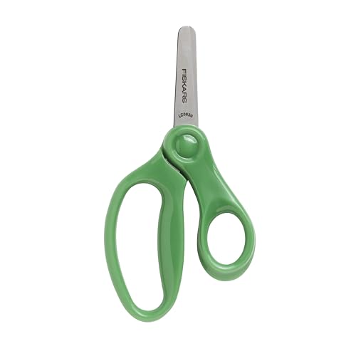 Fiskars 5" Blunt-Tip Kids Scissors for Kids Ages 4-7, Scissors for School or Crafting, Back to School Supplies, Colors May Vary