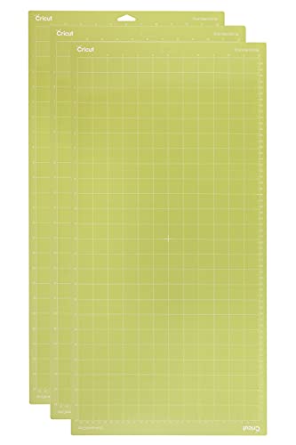 Cricut StandardGrip Machine Mats 12in x 24in, Reusable Cutting Mats for Crafts with Protective Film, Use with Cardstock, Vinyl and More, Compatible with Cricut Explore & Maker, (Green, 3 Count) - size: 12x24, style: 3 Count