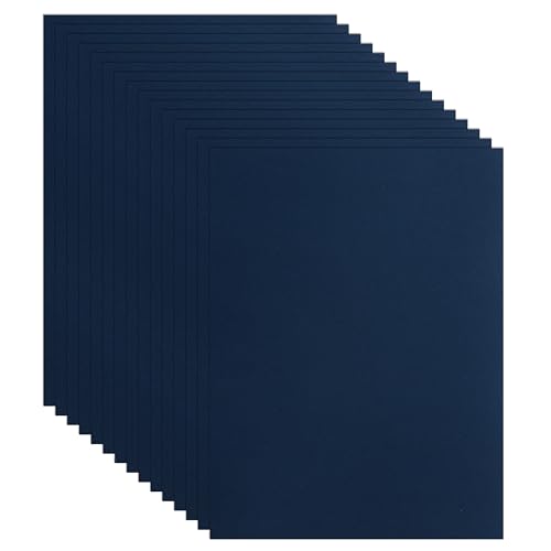 Guakicae 100 Sheets Navy Blue Cardstock 8.5 x 11 Scrapbooking Paper, 75lb Heavyweight Construction Paper Card Stock for Wedding Invitations, School Crafts, Memus, Making Cards, Graduations - color: Blue, size: 100 Sheets