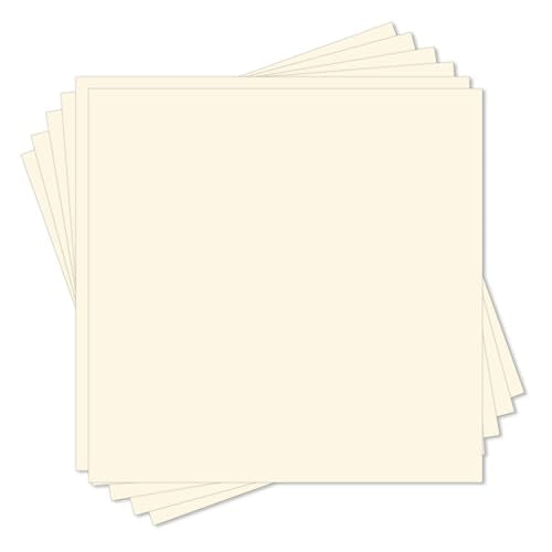 Cream Cardstock 12x12, Goefun Ivory Card Stocks 80lb, Heavy Weight Paper for Printing, Invitations, Scrapbook, Artworks and Crafting, Photo Albums, 24 Pack - color: cream
