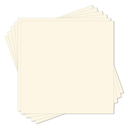 Cream Cardstock 12x12, Goefun Ivory Card Stocks 80lb, Heavy Weight Paper for Printing, Invitations, Scrapbook, Artworks and Crafting, Photo Albums, 24 Pack - color: cream