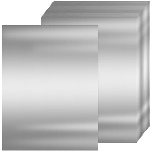 25 Sheets Metallic Silver Cardstock Paper Cardstock 8.5 x 11 Shimmer Sheets 250gsm/92lb Heavyweight Scrapbook Paper for Certificates, Invitations, Greeting Cards, Crafts, Graduations (Sliver) - color: Silver
