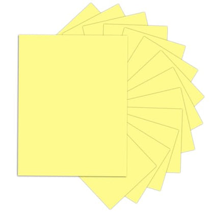24 Sheets Yellow Cardstock 8.5 x 11 Thick Paper, Goefun 80lb Card Stock Printer Paper for Invitations, Menus, Wedding, DIY Cards - color: yellow